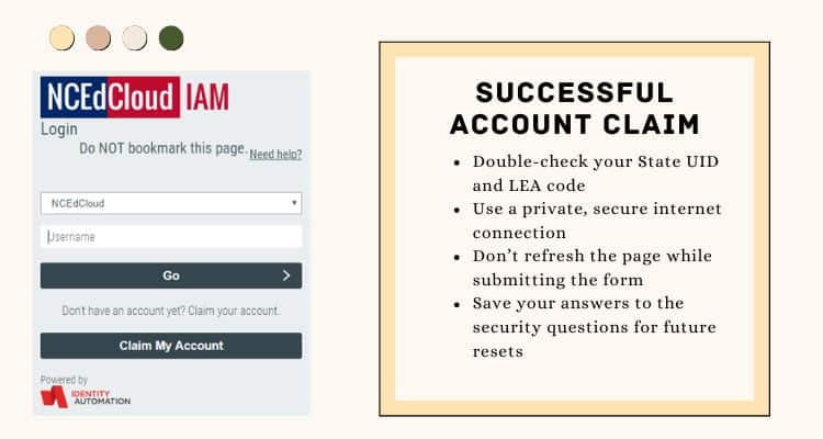 How to Claim NCEdCloud Account